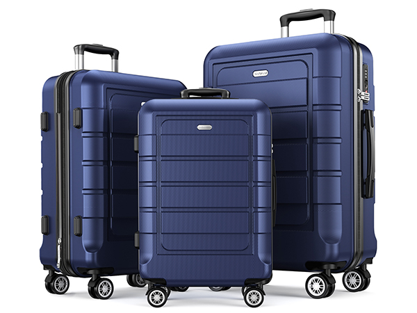 Asas laterales reforzadas: Agarre cómodo y seguro para levantar la maleta fácilmente.
