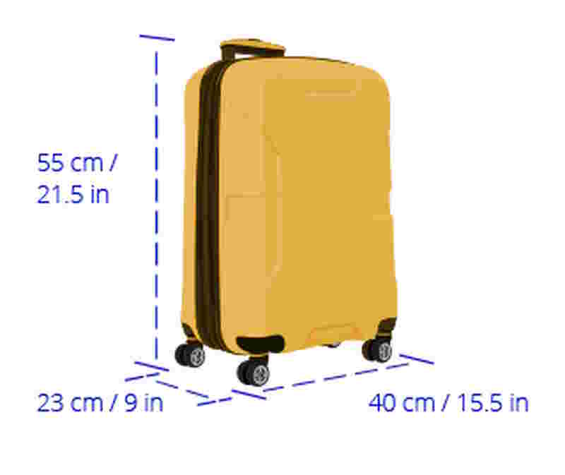 Ventajas de las maletas 55 x 40 x 20 sobre otros tamaños